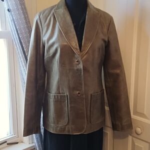 Vintage Leather Blazer